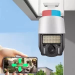 دوربین مینی اسپیددام بیسیم تحت شبکه وای فای پلیسی V380 زوم دار دید در شب رنگی - تصویر 2