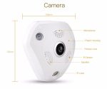 دوربین مداربسته چشم ماهی 360درجه بیسیم VR CAM وایفای تحت شبکه - تصویر 8