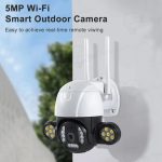 دوربین مینی اسپیددام بیسیم Wifi مدل دو گوش4G دید در شب رنگی وارملایت - تصویر 3