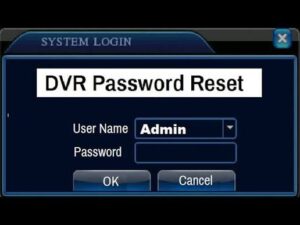 ریست پسورد دستگاه DVR AHD و بازیابی رمز DVR AHD بعد از فراموشی رمز دستگاه