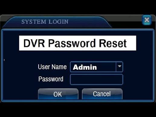 ریست پسورد دستگاه DVR AHD و بازیابی رمز DVR AHD بعد از فراموشی رمز دستگاه