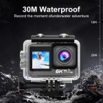دوربین ورزشی اکشن کمرا 6K با صفحه لمسی - تصویر 3
