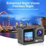 دوربین ورزشی اکشن کمرا 6K با صفحه لمسی - تصویر 15