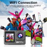 دوربین ورزشی اکشن کمرا 6K با صفحه لمسی - تصویر 7