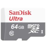 کارت حافظه (رم) 64 گیگ sanDisk کلاس سرعت 10 سرعت خواندن تا 100MB/s استاندارد UHS-I مدل Ultra
