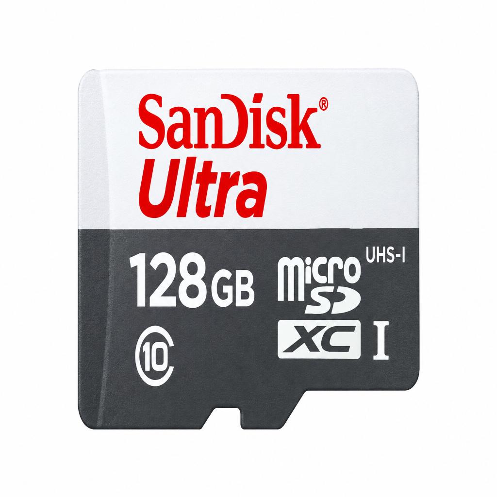 کارت حافظه (رم) میکرو اسدی 128گیگ sanDisk استاندارد UHS-I کلاس 10 سرعت خواندن 100MB/s مدل Ultra کارت حافظه (رم) میکرو اسدی 128گیگ sanDisk استاندارد UHS-I کلاس 10 سرعت خواندن 100MB/s مدل Ultra
