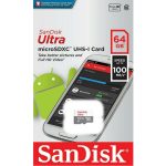 کارت حافظه (رم) 64 گیگ sanDisk کلاس سرعت 10 سرعت خواندن تا 100MB/s استاندارد UHS-I مدل Ultra - تصویر 2