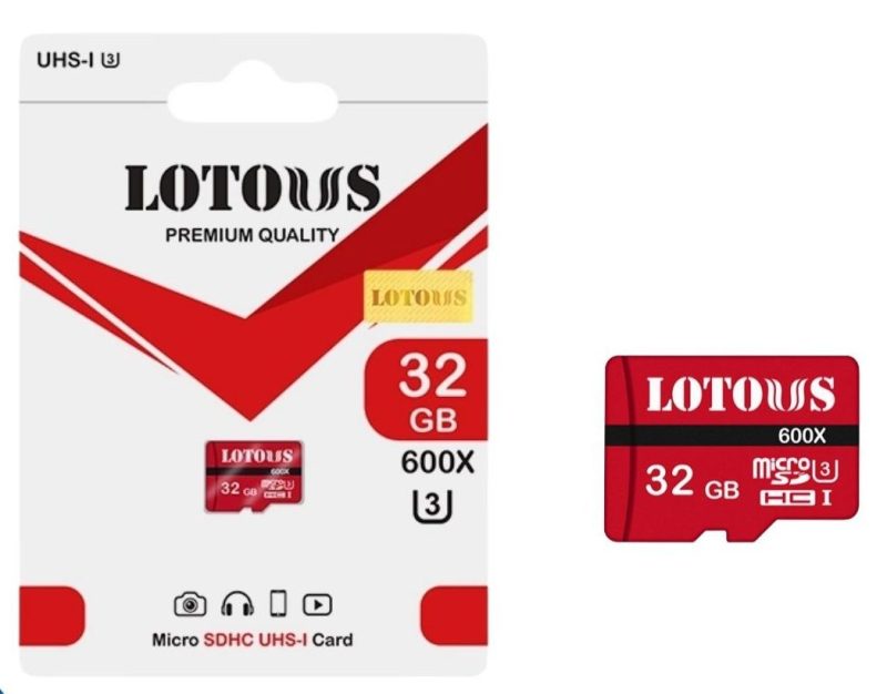 کارت حافظه میکرو 32گیگ لوتوس (LOTOUS) مدل U3 600X