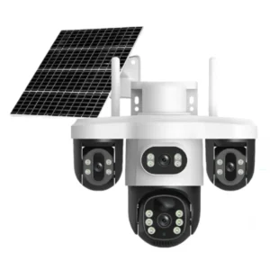 دوربین چرخشی سیمکارتی با پنل خورشیدی 3 لنزه 5مگاپیکسل V380 Pro