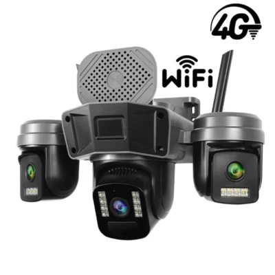 دوربین چرخشی 4 لنز سیمکارتی آژیردار Okam Pro 5MP