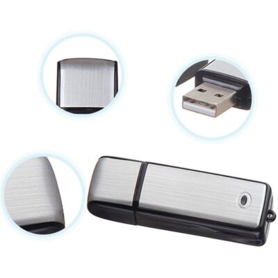 دستگاه ضبط صدای مینیاتوری مدل USB ظرفیت 16 گیگ