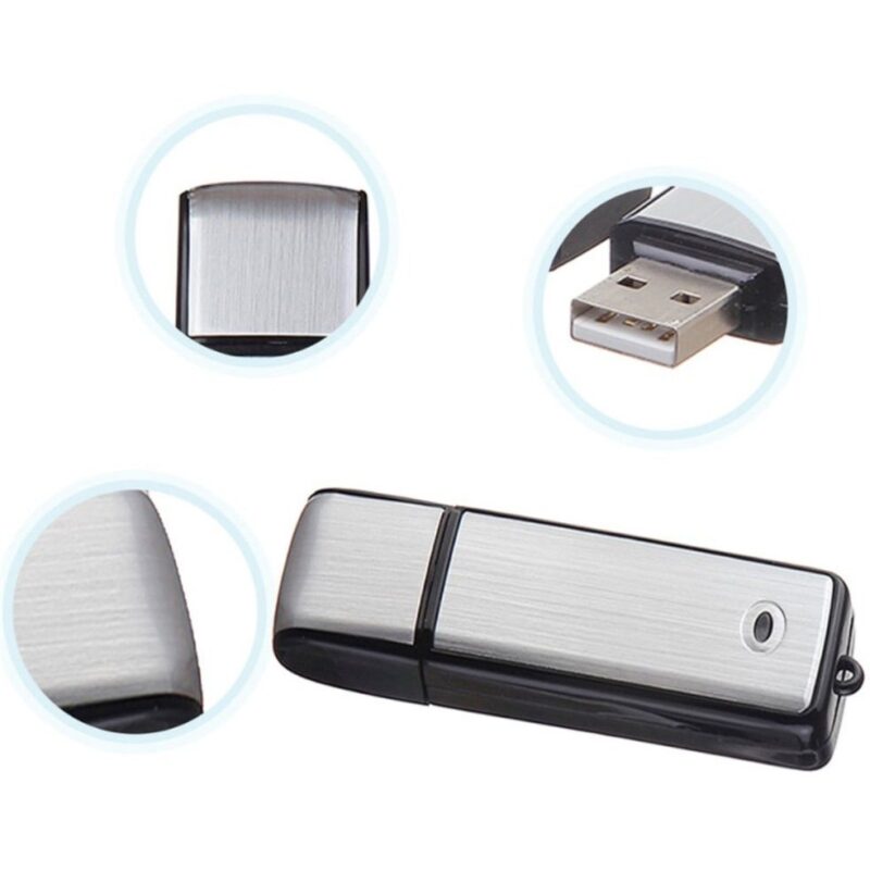 دستگاه ضبط صدای مینیاتوری مدل USB ظرفیت 16 گیگ