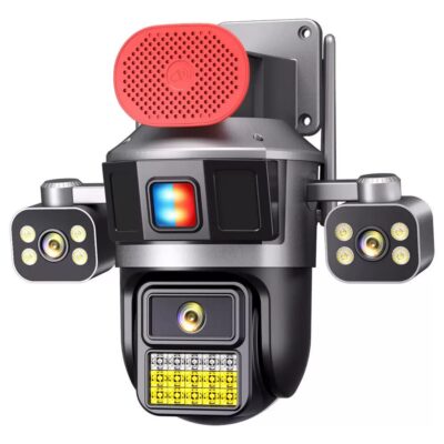 دوربین 3 لنزه چرخشی سیمکارتی آژیردار OkamPro نسخه اروپایی