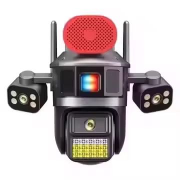 دوربین 3 لنزه چرخشی سیمکارتی آژیردار OkamPro نسخه اروپایی