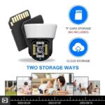 دوربین دام چرخشی سیم کارتی 4G دید در شب رنگی V380