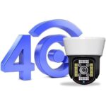 دوربین دام چرخشی سیم کارتی 4G دید در شب رنگی V380