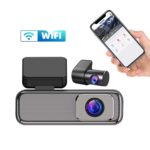 دوربین ثبت وقایع خودرو دولنز 4K وای فای دار با GPS و دید در شب مدل LT-B414