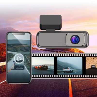 دوربین ثبت وقایع خودرو دولنز 4K وای فای دار با GPS و دید در شب مدل LT-B414