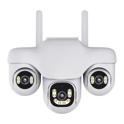 ددوربین مینی اسپیددام سیمکارتی 3مگاپیکسل سه لنز سه موتوره آژیر دار V380 Pro مدل SC31-G-L