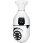 دوربین لامپی 5مگاپیکسل دولنزه آژیردار V380 Pro مدل E28