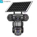 دوربین مینی اسپیددام سیمکارتی 3مگاپیکسل 3لنزه پنل خورشیدی OKAM PRO مدل TZ3