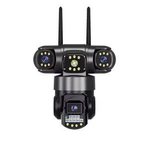 مینی اسپید دام سیمکارتی چرخشی v380 pro سه لنز بدون زوم دار