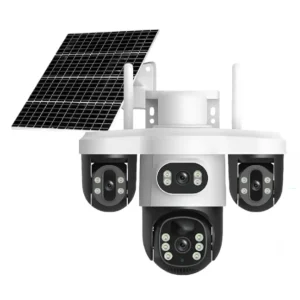 دوربین چرخشی سیمکارتی با پنل خورشیدی 3 لنزه 5مگاپیکسل V380 Pro