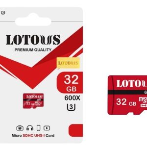 کارت حافظه میکرو 32گیگ لوتوس (LOTOUS) مدل U3 600X
