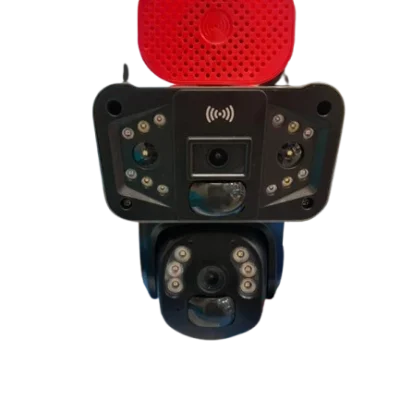 دوربین چرخشی سیمکارتی با پنل خورشیدی 2 لنزه آژیردار 5 مگاپیکسل Okam Pro دید در شب رنگی