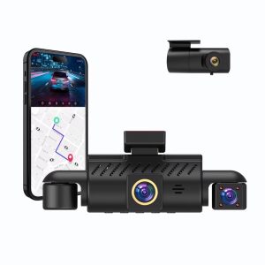 دوربین ثبت وقایع خودرو 4لنزه 4K وایفای با GPS و دید در شب مدل YL-A70 4CH