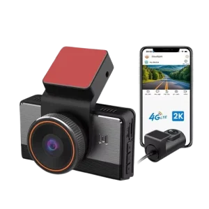 دوربین ثبت وقایع خودروی 2K سیم کارتی وای فای دار 2لنزه