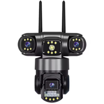 دوربین چرخشی سیمکارتی ۳لنز قابل چرخش 3مگاپیکسل دید در شب رنگی اوکم‌پرو